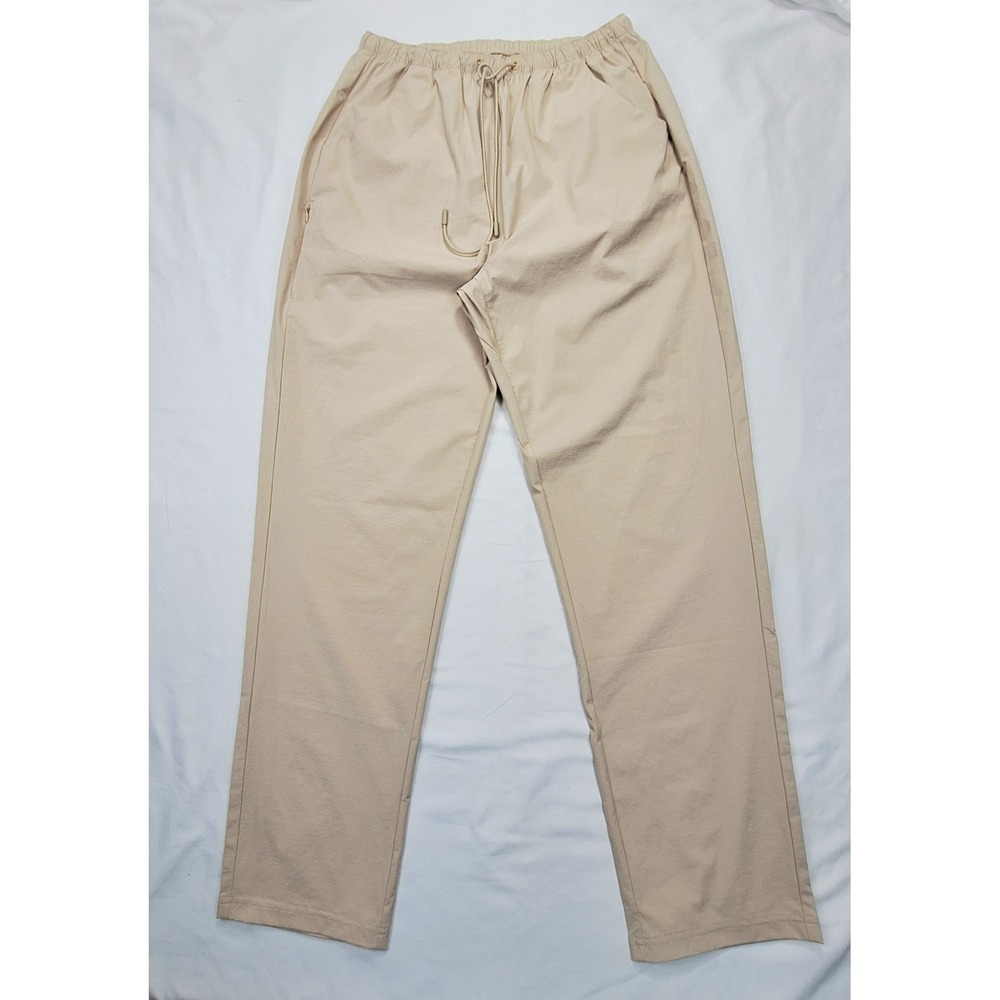 Roark Womens Layover Pants Tan Khaki Elastic Waist Stretch Ripstop Size Medium‎